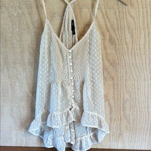 Rory Beca Ivory Polka Dot Blouse